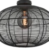 Plafonniere Alto zwart large Ø 50 cm, H 36 cm