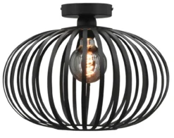 Plafonniere Lido medium black