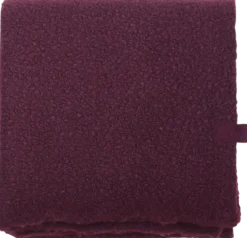 plaid bouclé aubergine 170x150cm