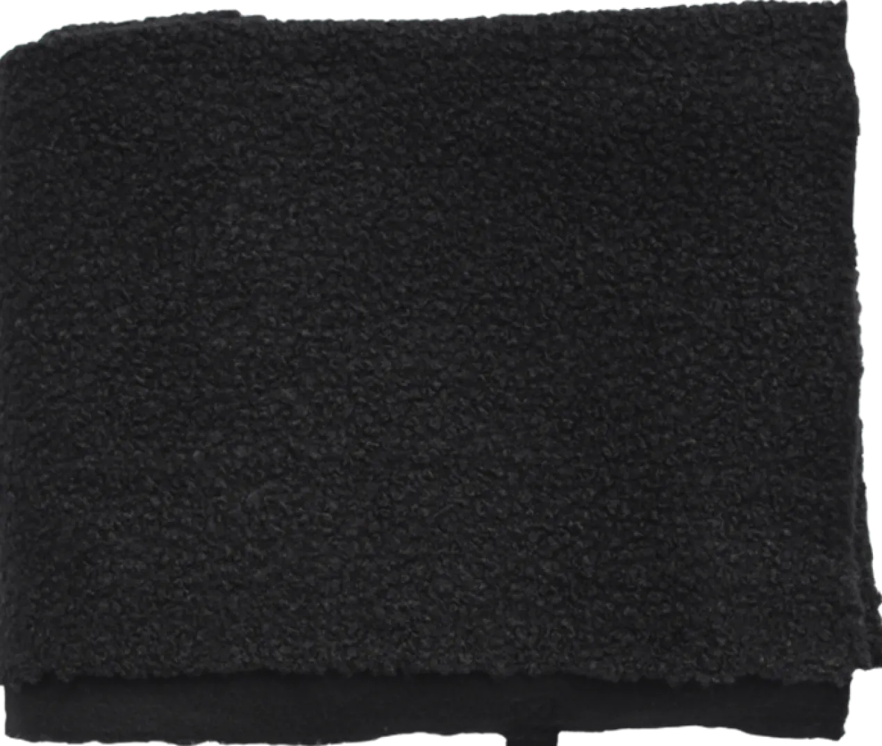 plaid boucle zwart 150x170cm