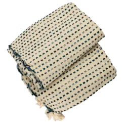 Plaid katoenmix Mediteranee