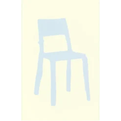 Plaid Splitted Chairs blue/butter yellow 130x200 cm