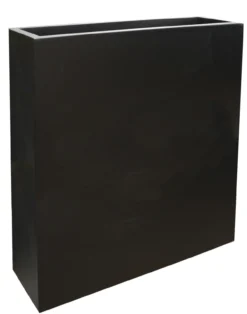 Plantenbak North Dakota shiny black L74 x B23 x H92 cm