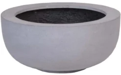 Plantenpot Ducos S grey Ø33 x H15 cm - set van 2