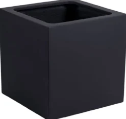 Plantenpot El Salvador black L50 x B50 x H50cm
