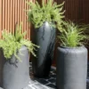 Plantenpot Hobro M black Ø37 x H80 cm