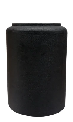 Plantenpot Horsens S rough black Ø37 x H50 cm