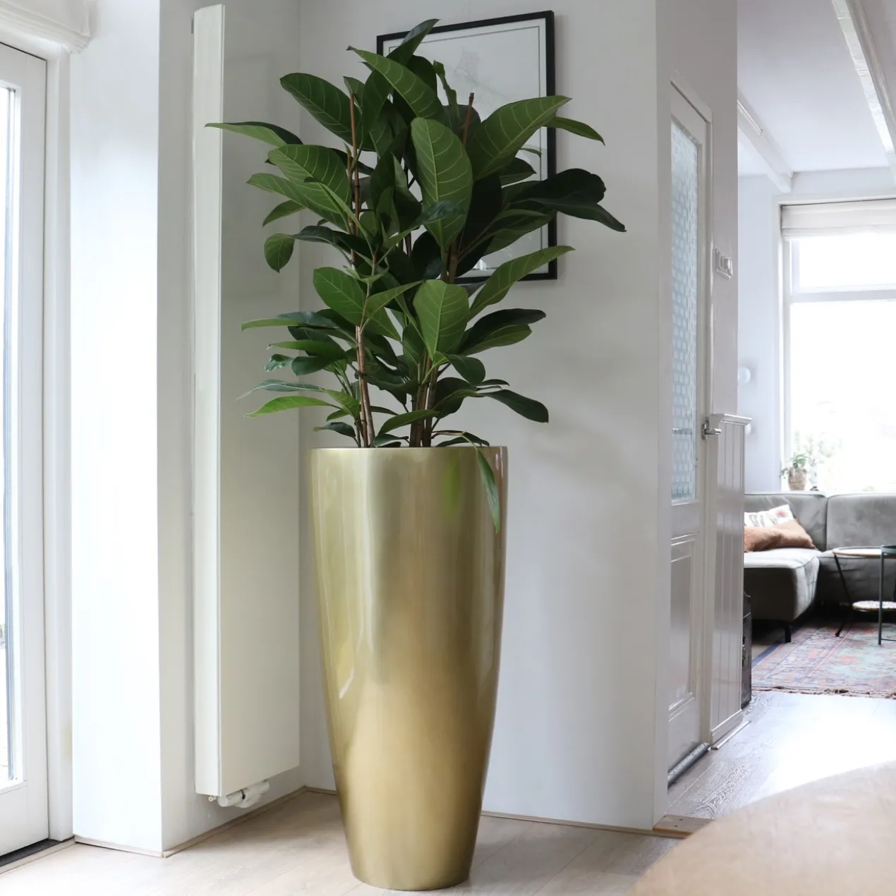 Plantenpot Kentucky L gold Ø47 x 100 cm