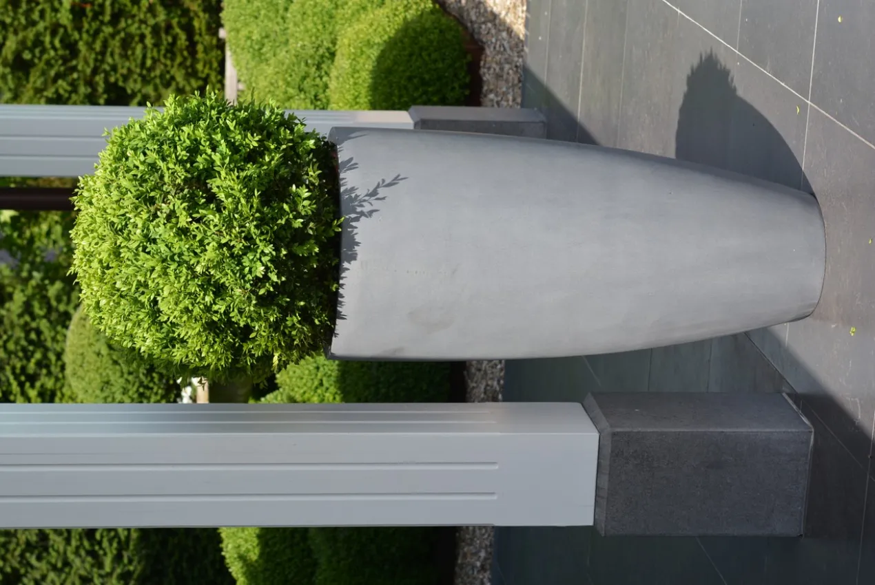 Plantenpot Kentucky L grey Ø47 x H100 cm