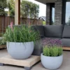 Plantenpot Louisiana grey Ø45 x H28 cm