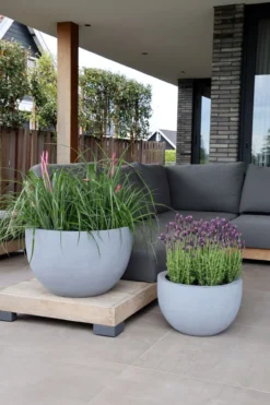 Plantenpot Louisiana grey Ø45 x H28 cm
