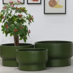 Plantenpot Nyborg L green Ø70 x H40cm