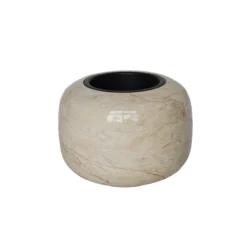 Plantenpot Phuket Ø34,5 cm glossy beige marble
