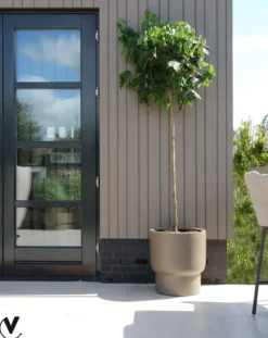 Plantenpot Roskilde L taupe Ø54 x H60cm