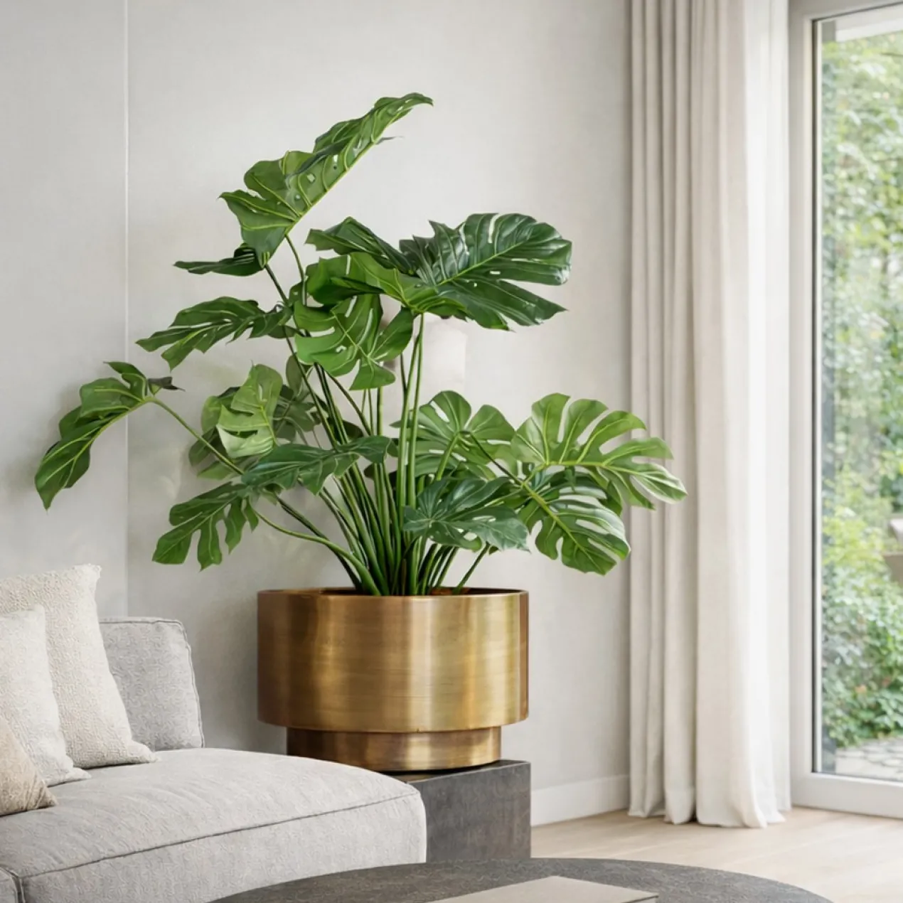 Plantenpot Uyuni M Ø60 cm aged brass