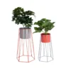 Plantenstandaard Retro mouse grey/scarlet red - set van 2