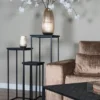 Plantentafels Sam Vierkant - Set van 3 - Bruin Mangohout