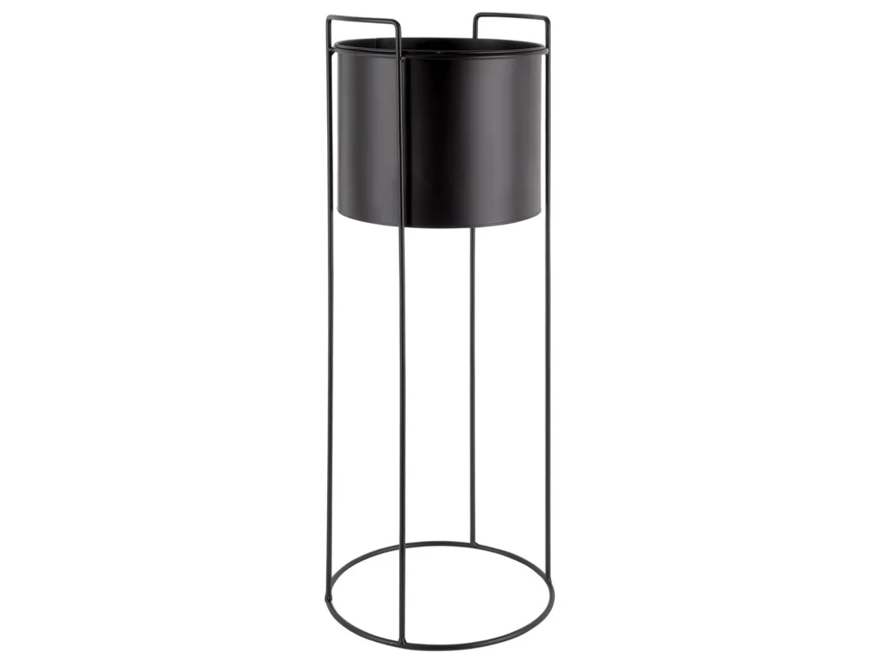 Plant pot set Essence round iron black