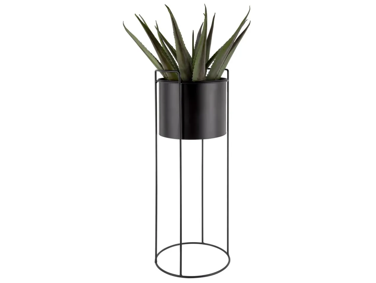 Plant pot set Essence round iron black