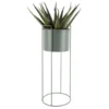 Plant pot set Essence round iron jungle green