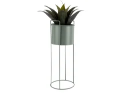 Plant pot set Essence round iron jungle green