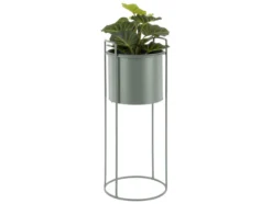 Plant pot set Essence round iron jungle green