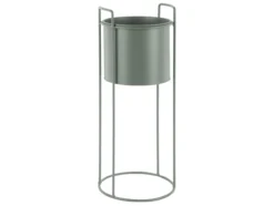Plant pot set Essence round iron jungle green