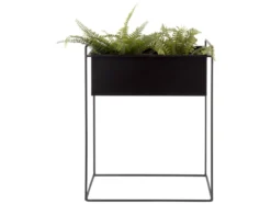 Plant pot set Essence straight iron black