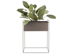 Plant pot set Essence straight iron moss green