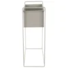 Plant pot set Essence straight iron warm grey