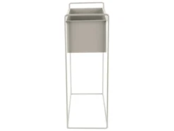 Plant pot set Essence straight iron warm grey