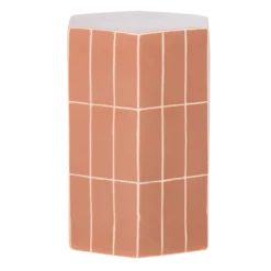 Plu decoratieve bijzettafel 54x38x32 cm keramiek oudroze