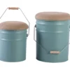 Poef Buckets (Set van 2) Poef Buckets - Grijsjade