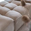 Poef Grid Taupe