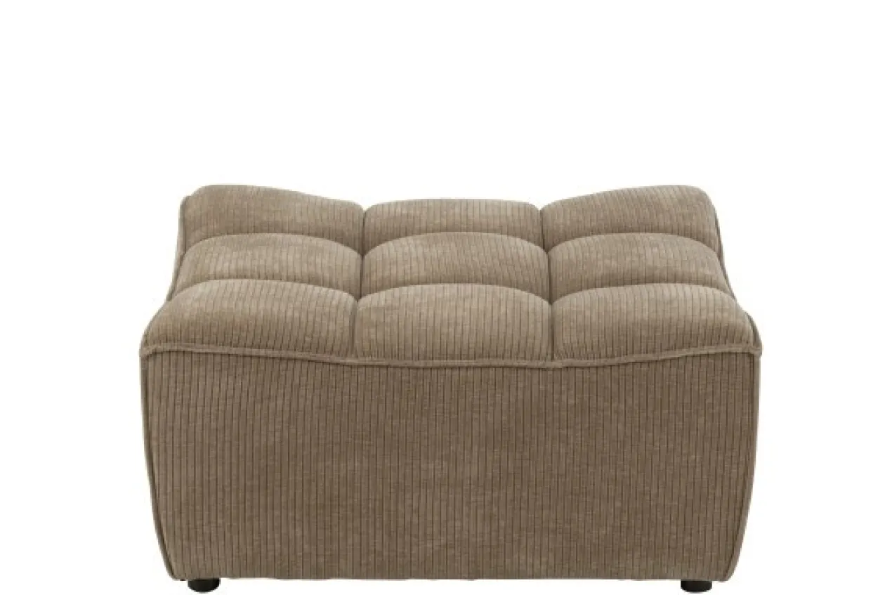 Poef Grid Taupe
