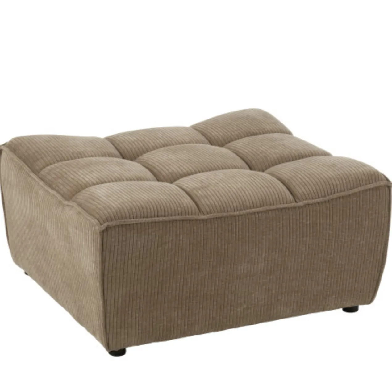 Poef Grid Taupe