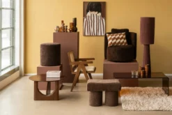 Poef Ollie dark brown