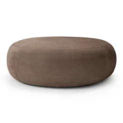 Poef Orb fawn nubuckleer