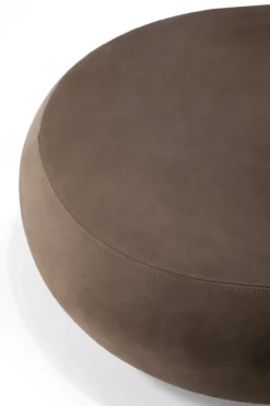 Poef Orb fawn nubuckleer