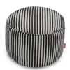 Poef Point Terry stripe black creme