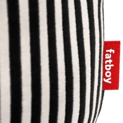 Poef Point Terry stripe black creme