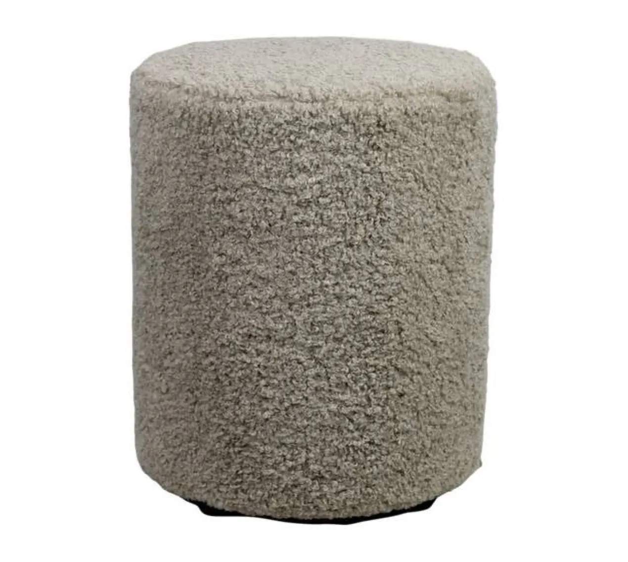 Poef Round Teddy beige