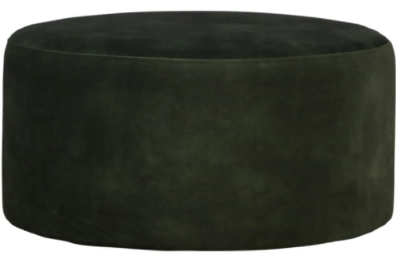 Poef Velvet 60/80 cm Poef Velvet 80 Groen