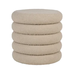 Poef Willemijn Bouclé beige