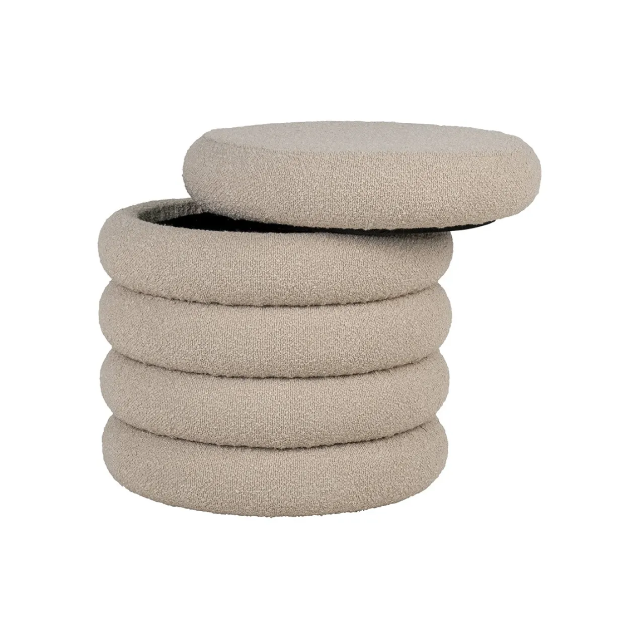 Poef Willemijn Bouclé beige