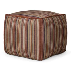 Poef Zahara outdoor terra stripe