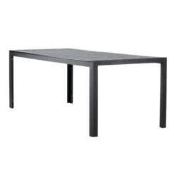 Polywood tuin eettafel Joas zwart - 205 x 90 cm