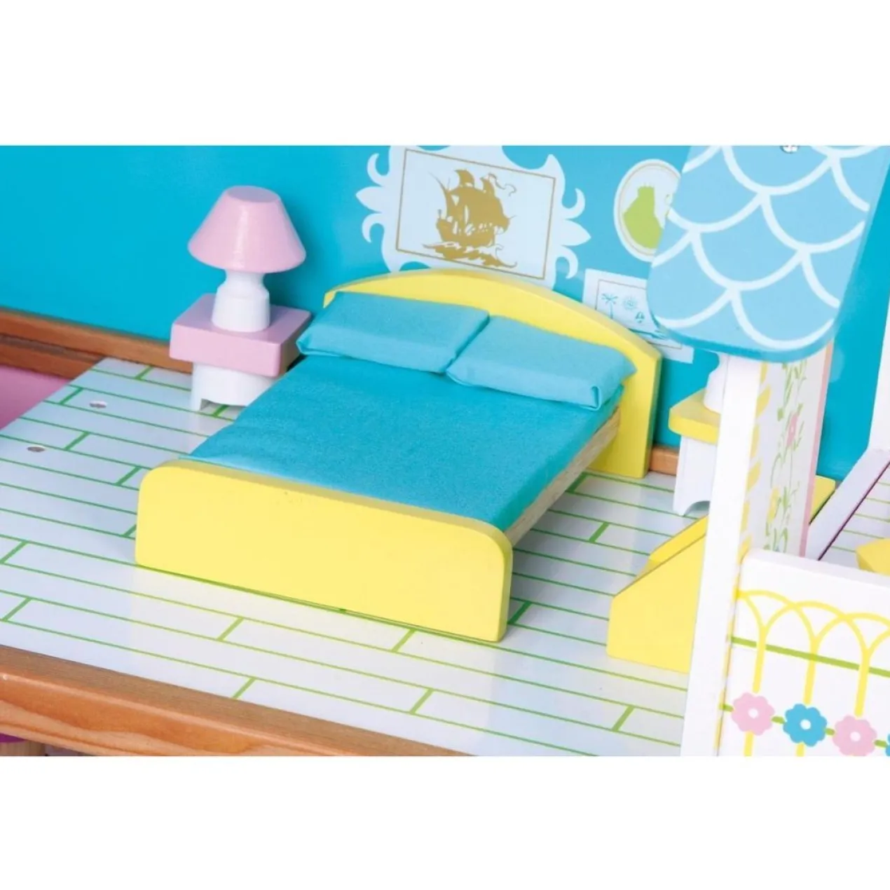 Poppenhuis Blauw XL