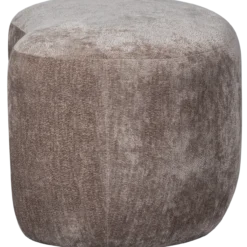 Popular organische poef taupe