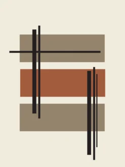 Poster Abstract sand 30 x 40 cm